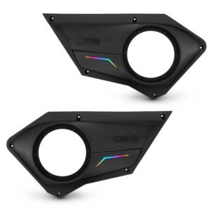 Polaris RZR Front Door Panels for 8” Speakers with Digital LED Lighting