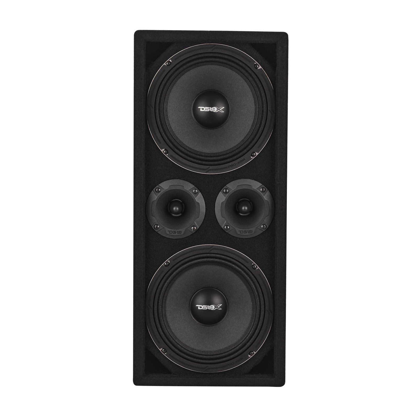 Loaded Voceteo Enclosure with Dual 8" Speakers, Dual 3.78" Tweeters, Amplifier & Speakon Cable - Image 2