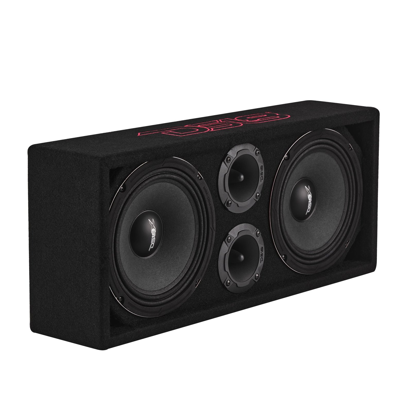 Loaded Voceteo Enclosure with Dual 8" Speakers, Dual 3.78" Tweeters, Amplifier & Speakon Cable - Image 4