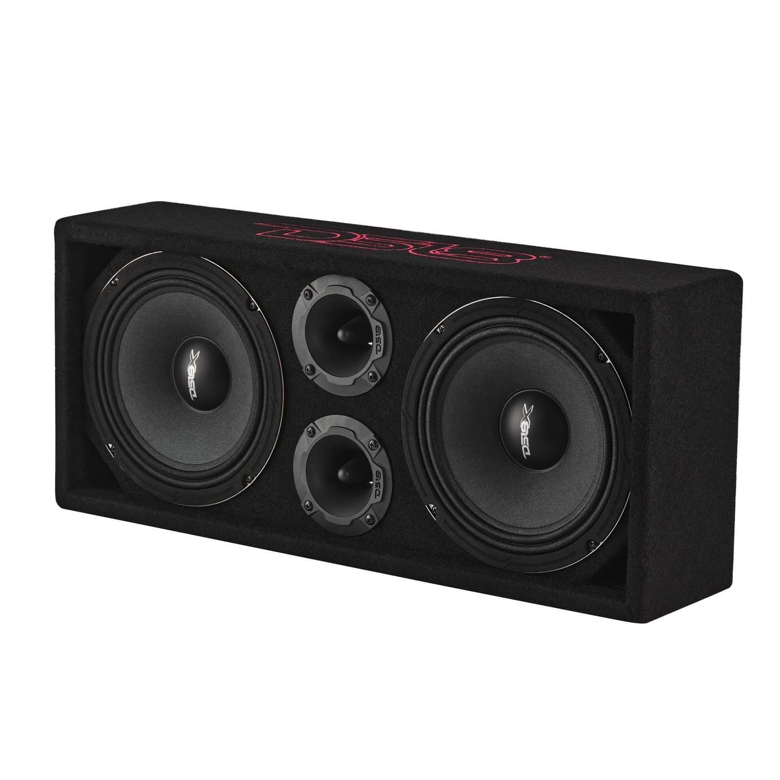Loaded Voceteo Enclosure with Dual 8" Speakers, Dual 3.78" Tweeters, Amplifier & Speakon Cable - Image 5