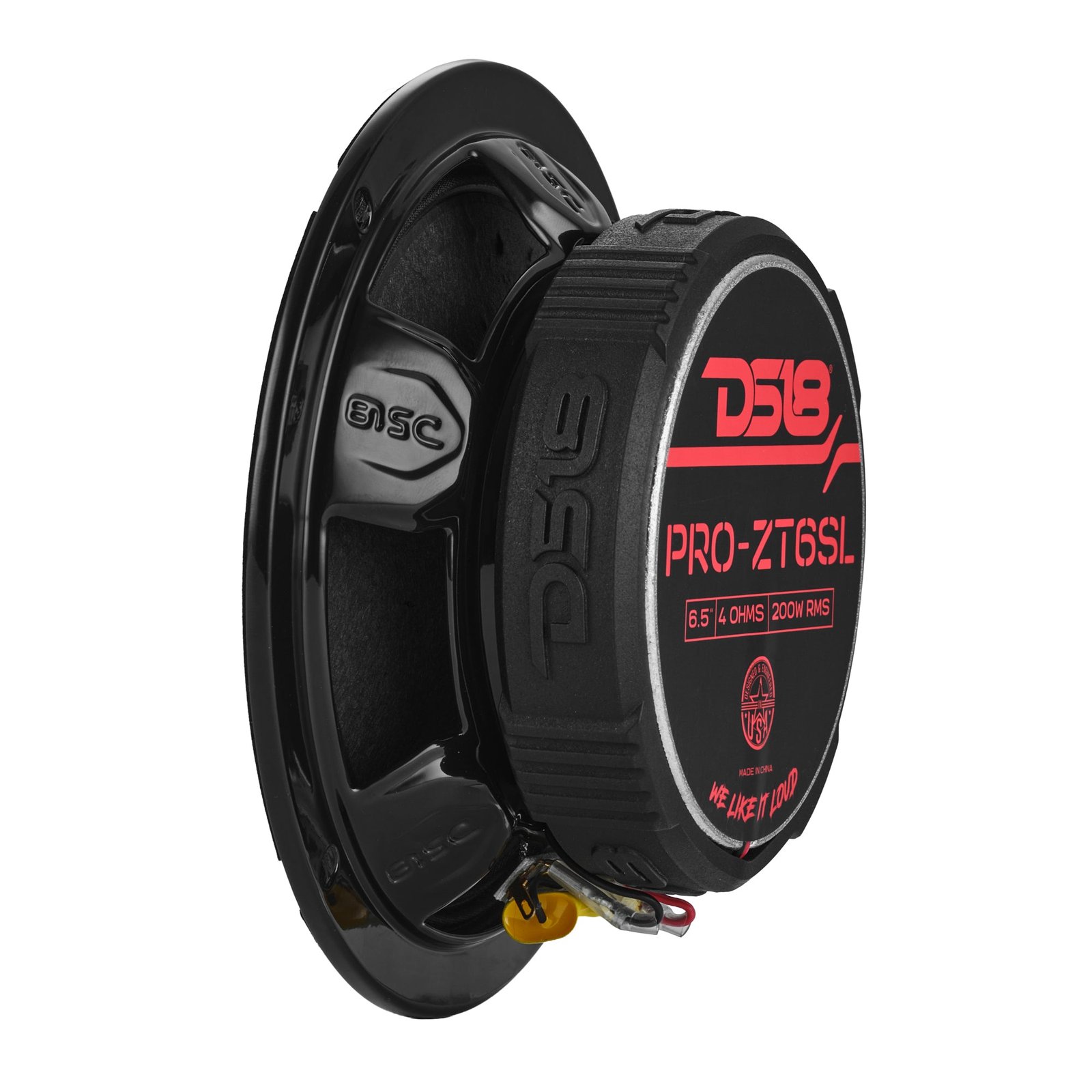 PRO-ZT 6.5” Slim Coaxial Mid-Range Loudspeaker with Water-Resistant Cone Built-in Bullet Tweeter | 200W RMS 4-Ohm - Image 4