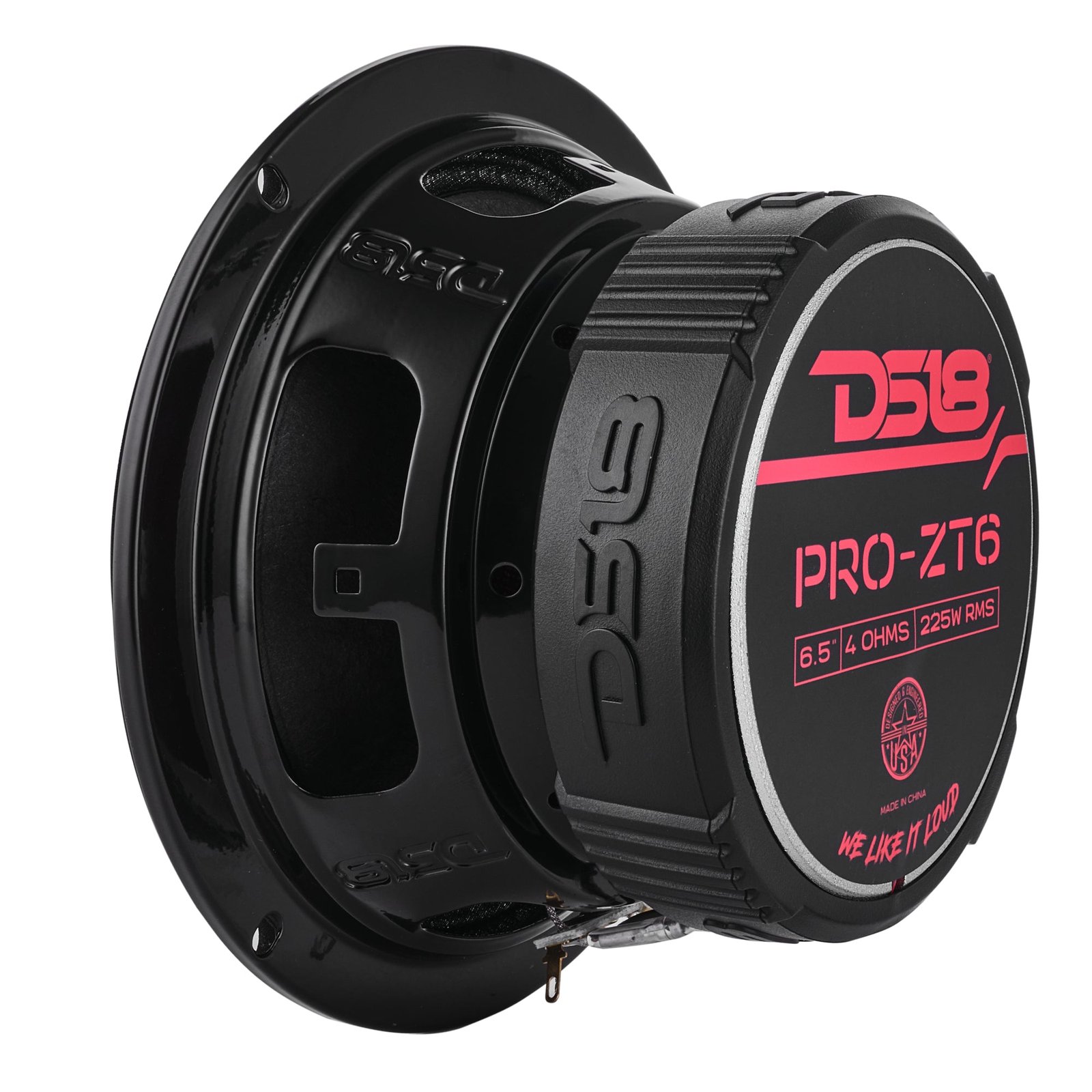 PRO-ZT 6.5" Coaxial Mid-Range Loudspeaker with Water-Resistant Cone Built-in Bullet Tweeter and Grill | 225W RMS 4-Ohm - Image 8