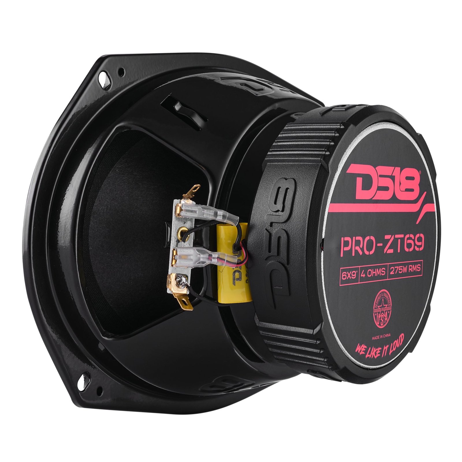 PRO-ZT 6x9" Coaxial Mid-Range Loudspeaker with Water-Resistant Cone Built-in Bullet Tweeter and Grill | 275W RMS 4-Ohm - Image 8