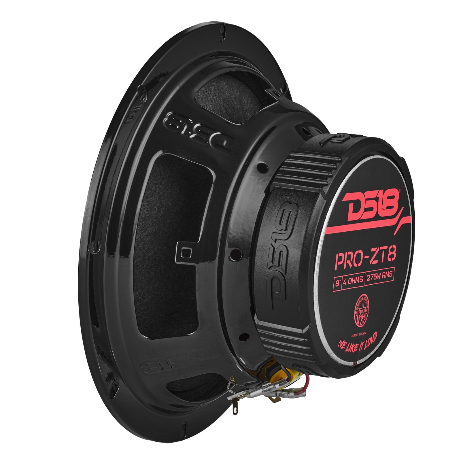 PRO-ZT 8" Coaxial Mid-Range Loudspeaker with Water-Resistant Cone Built-in Bullet Tweeter and Grill | 275W RMS 4-Ohm - Image 8