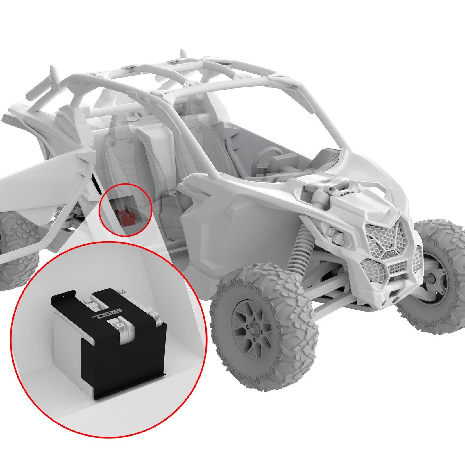 Can-Am Maverick X3 Second Battery Upgrade Kit - More Battery Reserve Power For Longer Lasting Audio - Image 2