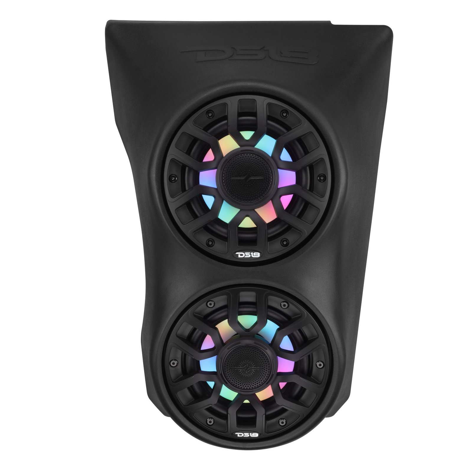 Can-Am Maverick X3 (2017+) Waterfall Center Console Speaker Pod – Loaded with (2) NXL-IQ6/BK Speakers with LED Lighting - Image 2
