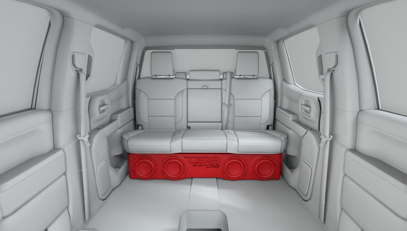 Loaded 4 x 8" Subwoofer Enclosure for Chevy/GMC Crew Cabs (2007-2026) and Ford F-150/Super Duty Crew Cabs (2009-2026) - Image 6