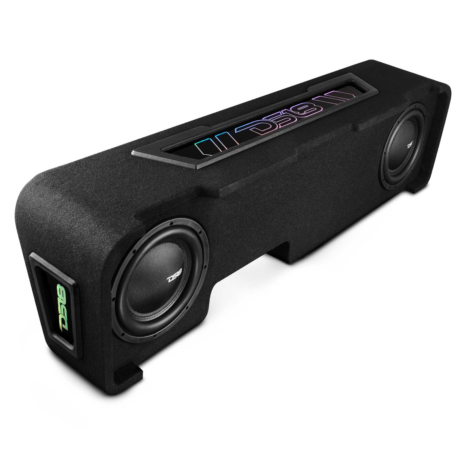 Chevy Silverado Down Firing Subwoofer Enclosure with Dream LED Lights, Amplifier and Wiring Kit - Image 2