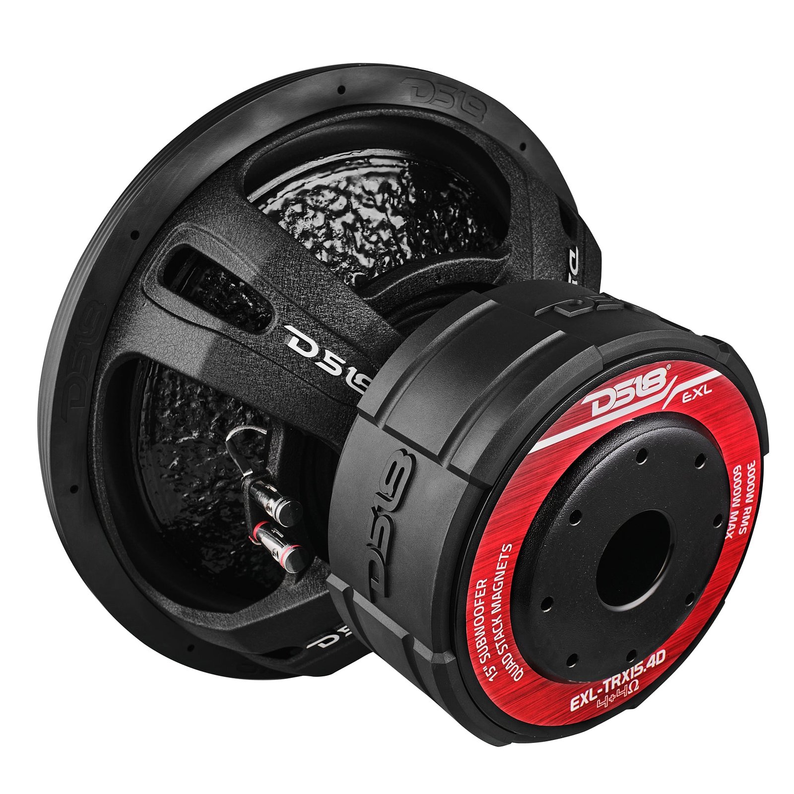 EXL 15” Subwoofer Quad Stack with Reinforced Cone 3000 Watts RMS 4” Dvc 4-Ohm - Image 3