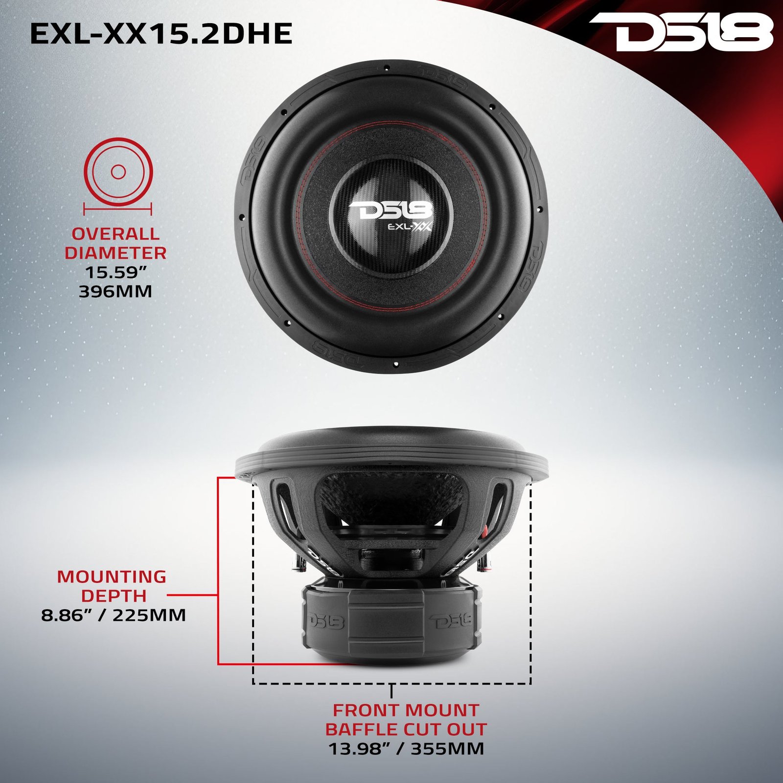 EXL XX 15" High Excursion Subwoofer 2000 Watts Rms DVC 2-Ohm - Image 6