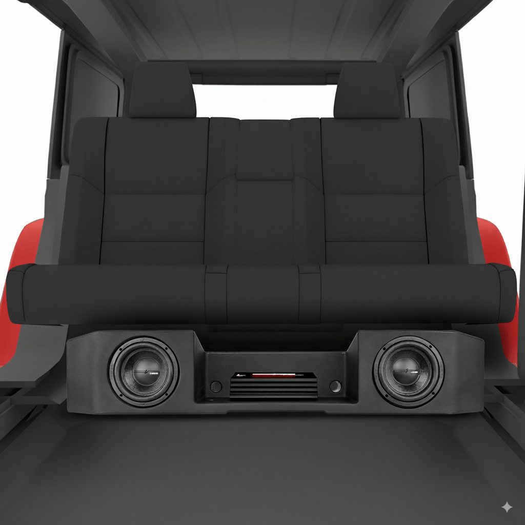 Complete Under Seat Subwoofer Enclosure Package for JT Gladiator Jeeps - Image 2