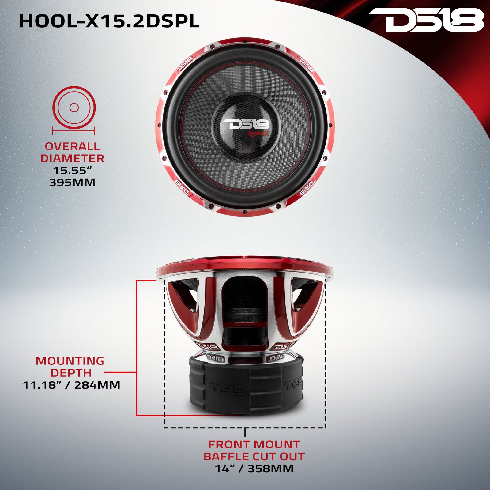 HOOLIGAN X 15" SPL Subwoofer 4000 Watts Rms 4" DVC 2-Ohm - Image 6