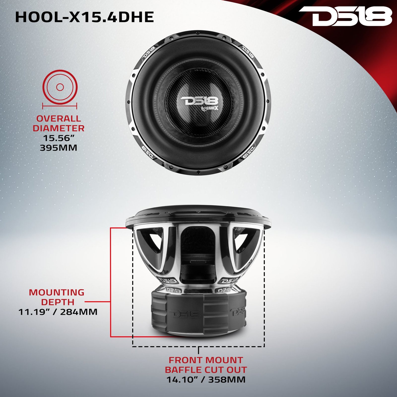 HOOLIGAN X 15" High Excursion Subwoofer 4000 Watts Rms 4" DVC 4-Ohm - Image 7