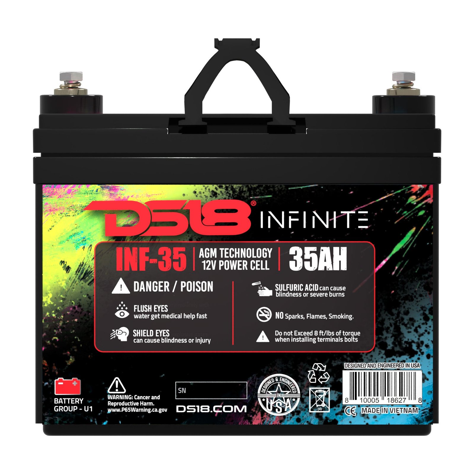 INFINITE 35 AH AGM Power Cell 12 Volt Battery - Image 5