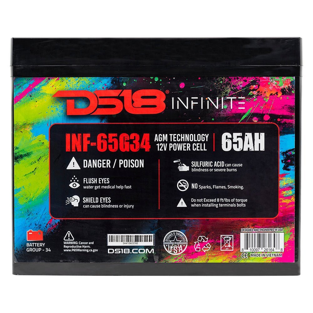 INFINITE 65 AH AGM Group 34 Power Cell 12 Volt Battery - Image 5