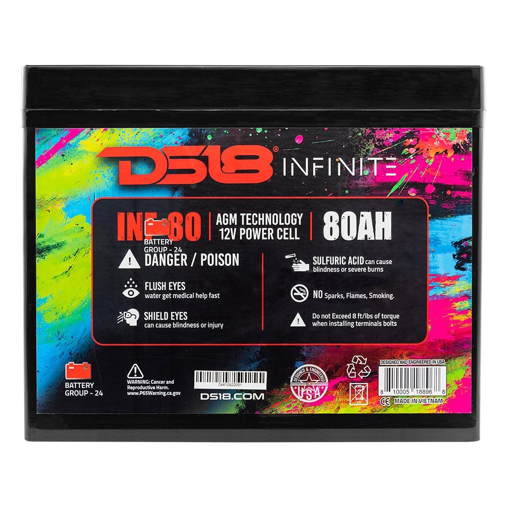 INFINITE 80 AH AGM Power Cell 12 Volt Battery - Image 5