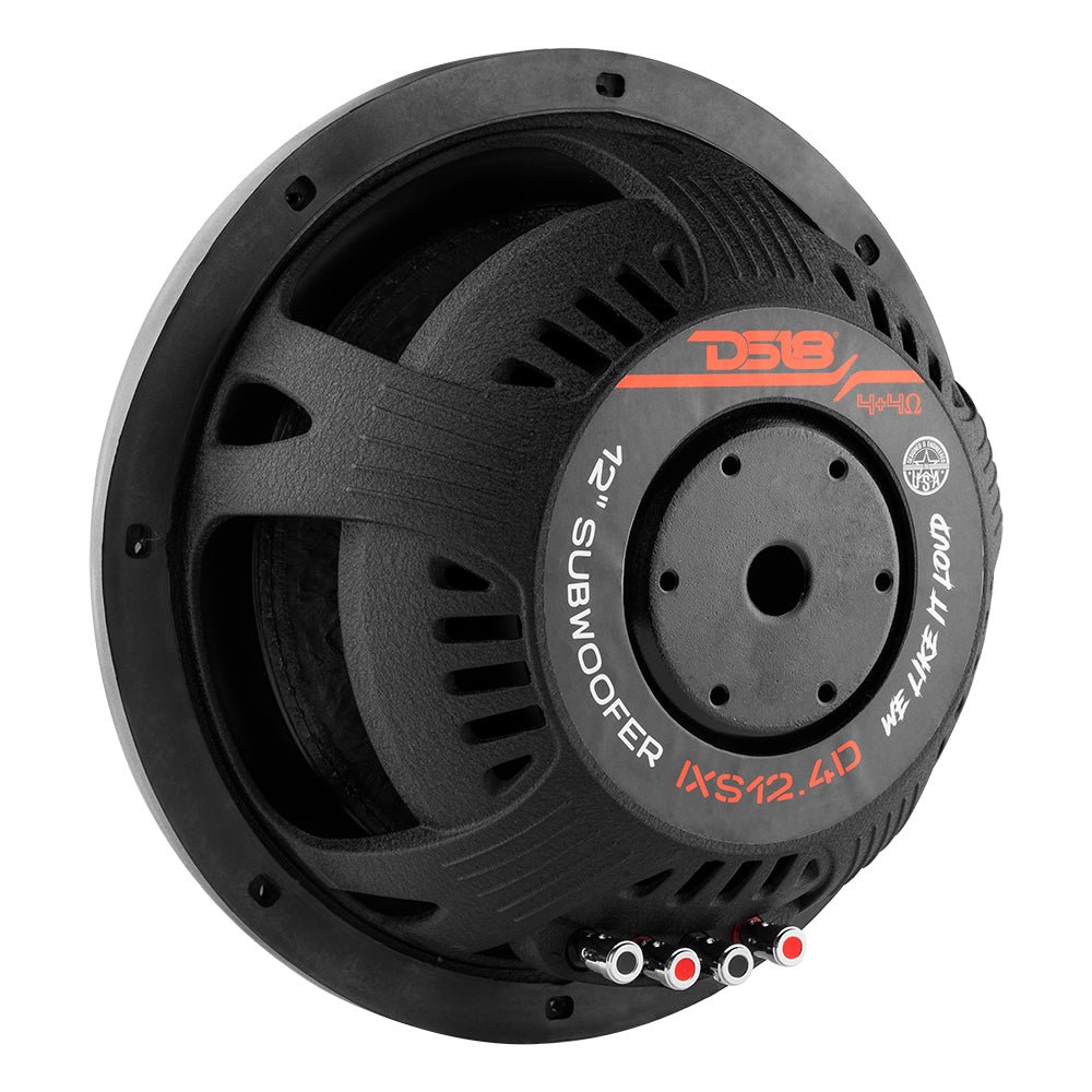 IXS Shallow-Mount 12" Fiber Glass Subwoofer 800 Watts Rms DVC 4-Ohm - Image 3
