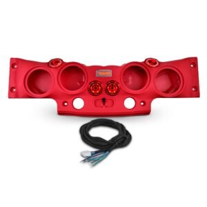 Jeep JK/JKU Overhead Sound Bar System Fits 4 X 8" Speakers (Not included) 4 X Tweeters PRO-TW4L and 2 X Drivers PRO-DRNSC1.5 and Harness Included- Red