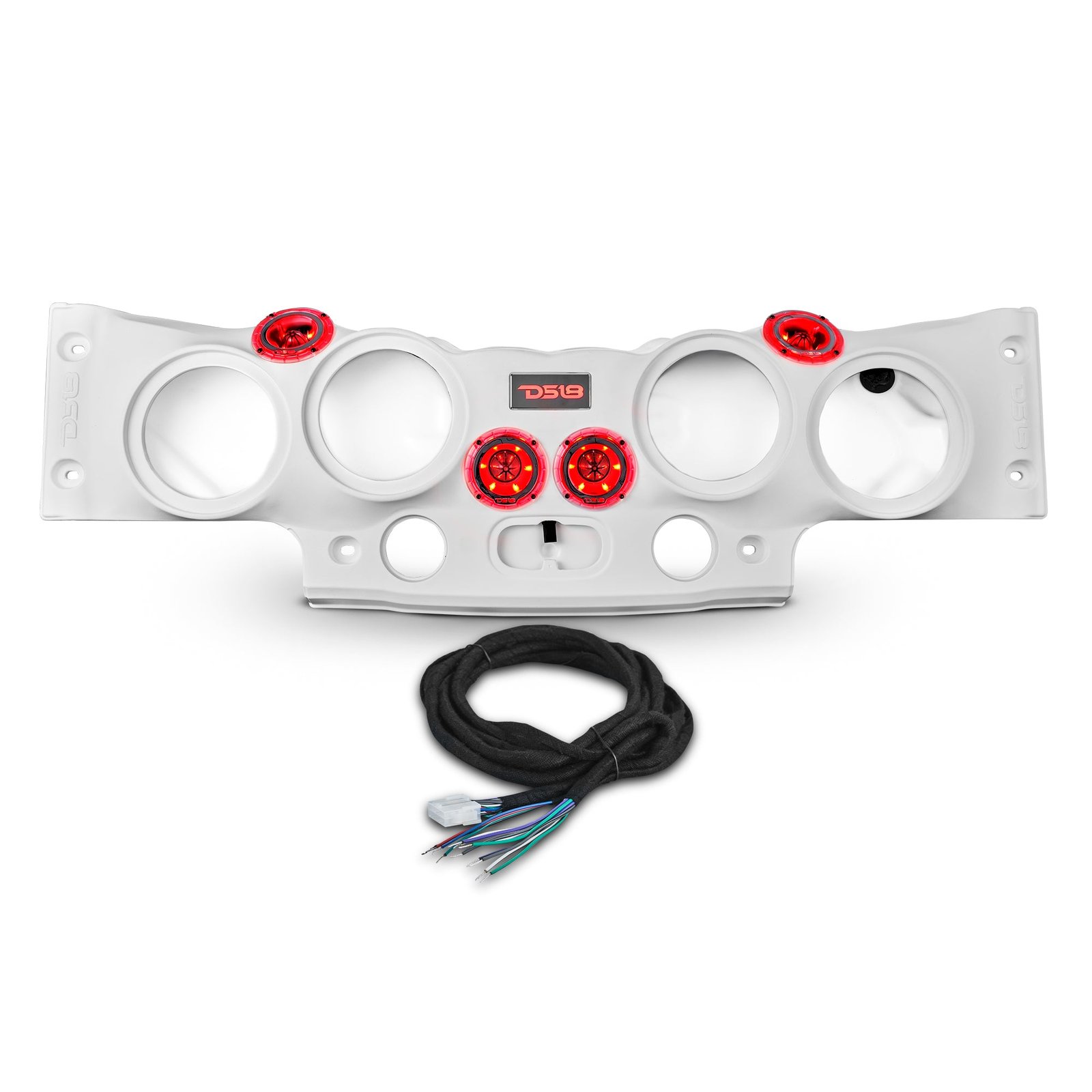 Jeep JK/JKU Overhead Sound Bar System Fits 4 X 8" Speakers (Not included) 4 X Tweeters PRO-TW4L and 2 X Drivers PRO-DRNSC1.5 and Harness Included- White