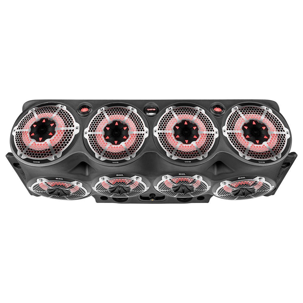 Jeep JK/JKU Overhead Bar System Fits 8 X 10" Speakers, 2 X 2.3" tweeters and 2 X 1 " Drivers -Black - Image 2