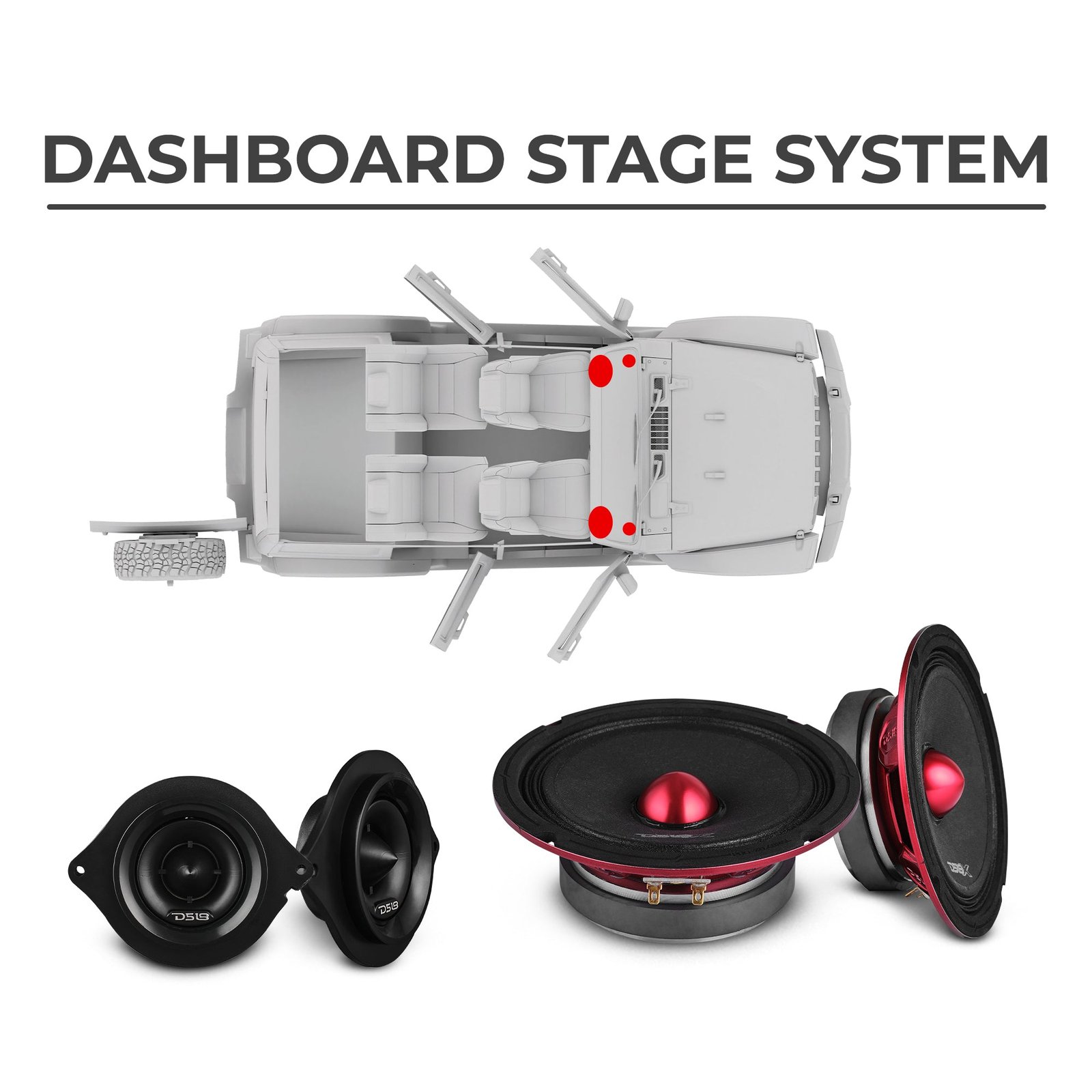 Jeep JKU 2007-2018 Ultimate Package – Loaded Sound Bar, Door Panels, Rear Wheel Subwoofers & Amplifiers - Image 5