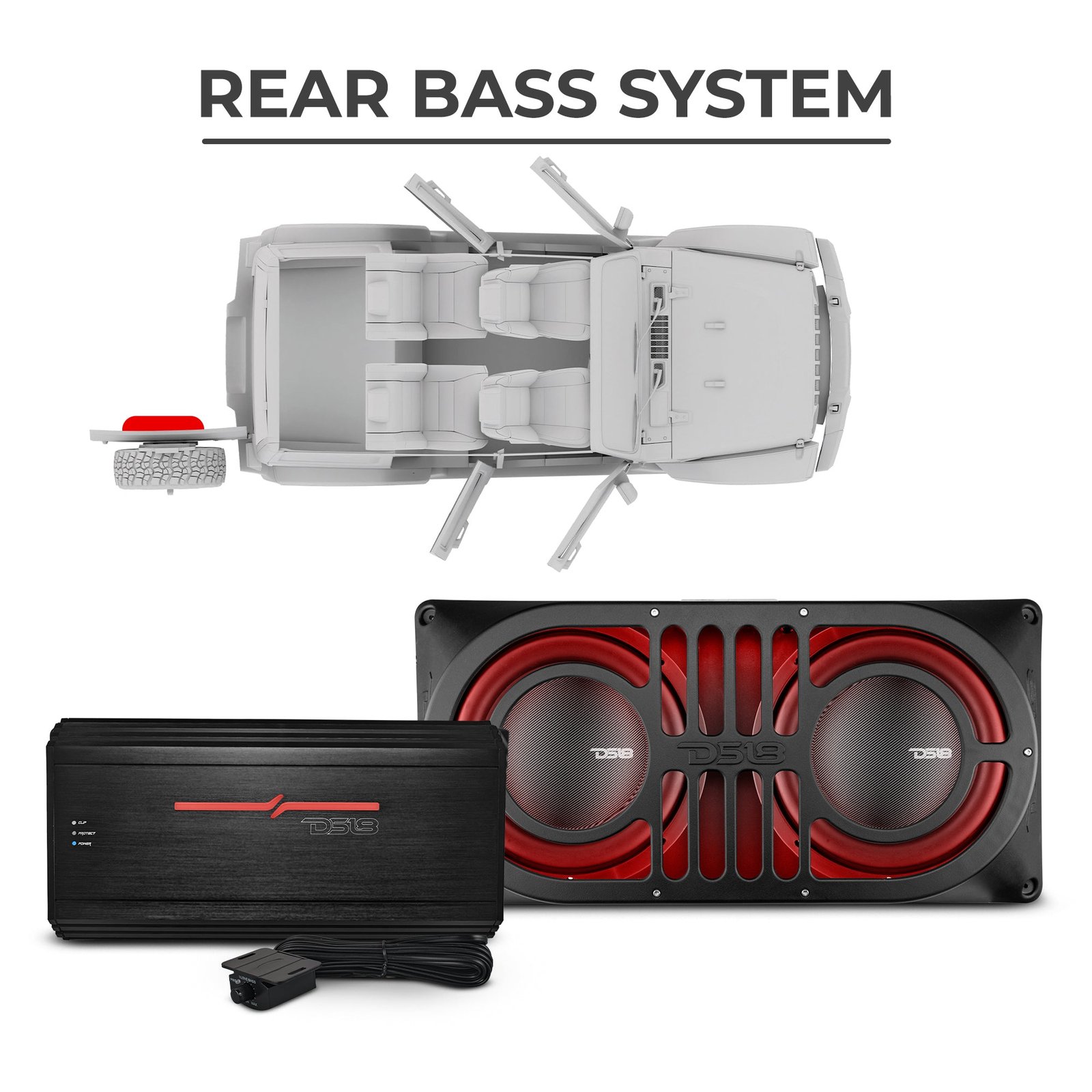 Jeep JLU 2018–2023 Ultimate Package – Loaded Sound Bar, Door Panels, Subwoofers & Amplifiers - Image 5