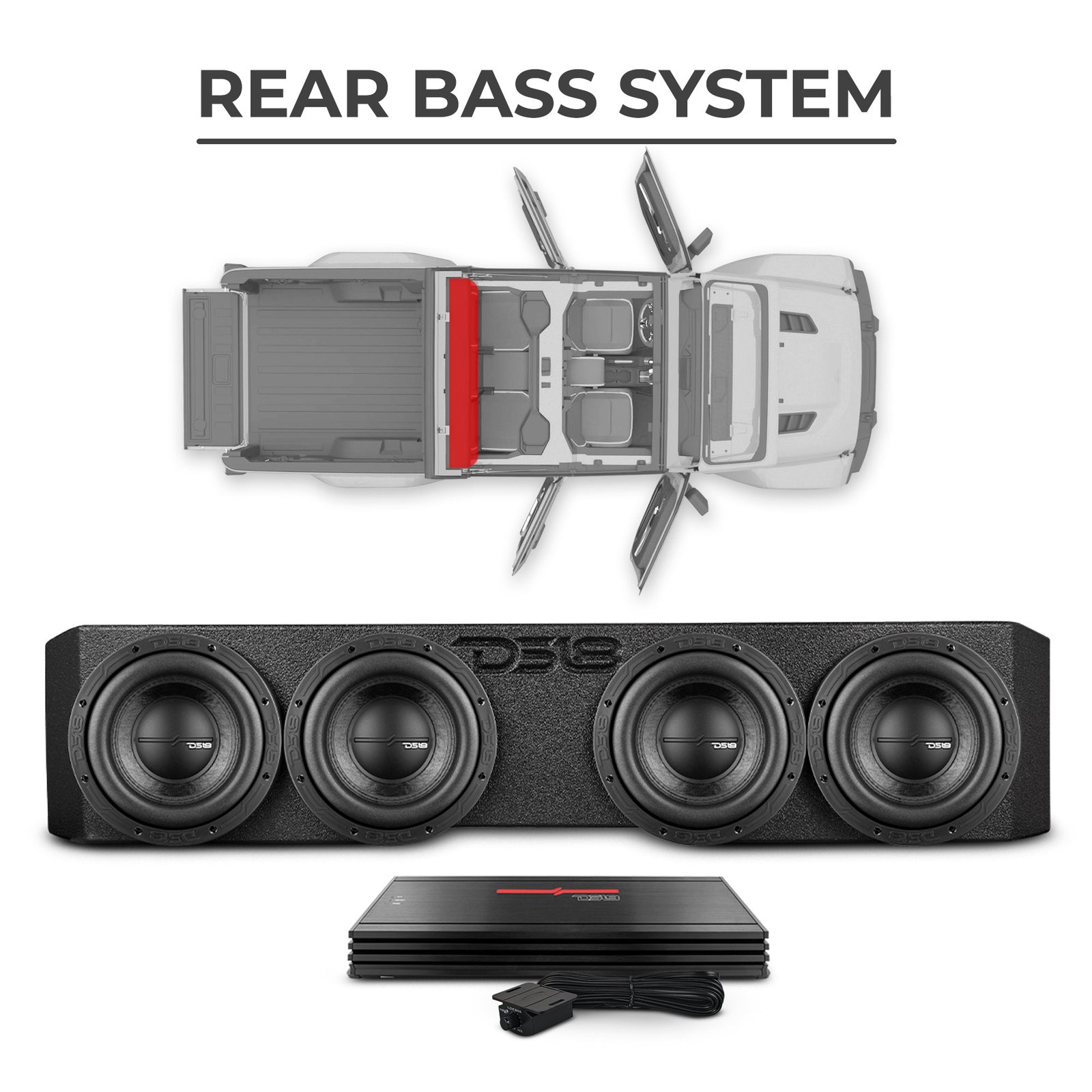 Jeep JT Gladiator 2019–2023 Ultimate Package – Loaded Sound Bar, Door Panels, Subwoofers & Amplifiers - Image 4