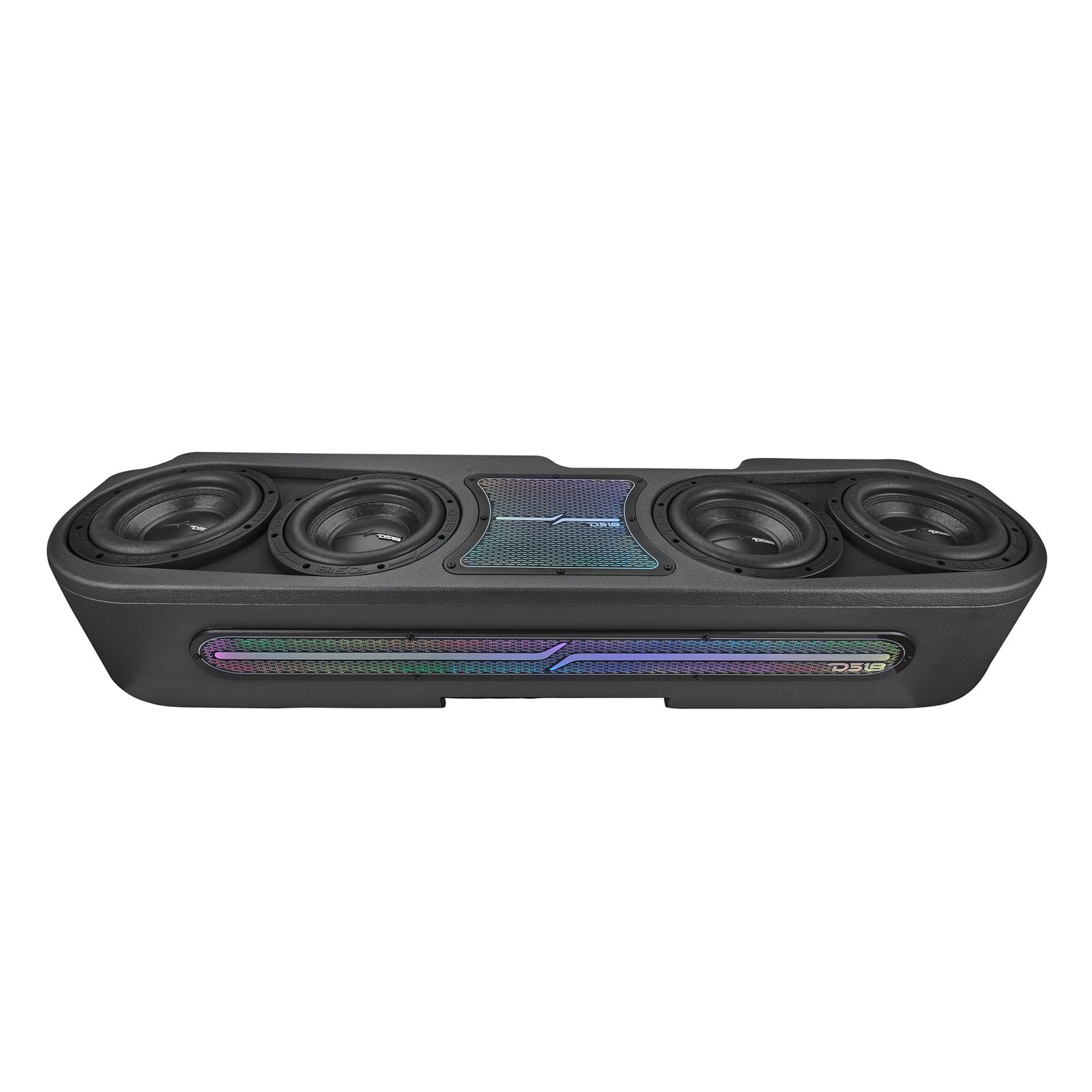 Jeep JT Gladiator Loaded Under Rear Seat Subwoofer Enclosure with 4 X 8" ZR8.2D, Leather Wrapped and Digital LED Lights | 1800 Watts RMS @ 1-Ohm - Image 7