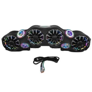 Jeep JL/JLU/JT Loaded Sound Bar - 4x 8” NVY-M8 Speakers, 4x PRO-TW4LD Tweeters & LED Lighting