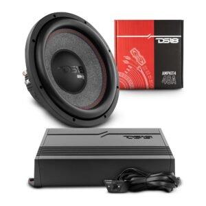 Bass Package: 12" Subwoofer with Monoblock Amplifier and Installation Kit