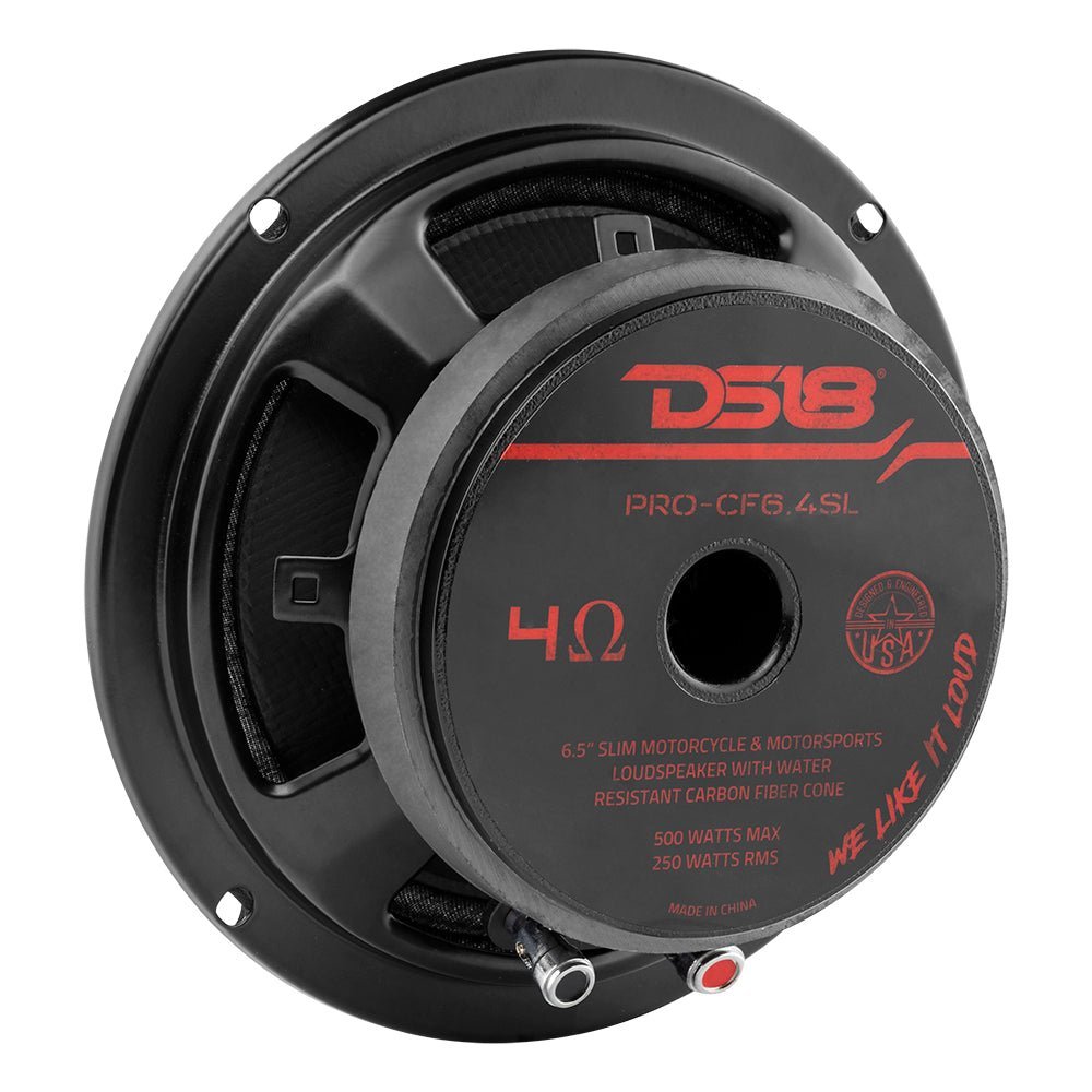 PRO 6.5” Shallow Mid-Bass Loudspeaker with Carbon Fiber Water-Resistant Cone | 250W RMS 4-Ohm - Image 4