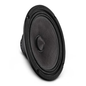 8” Slim Motorcycle & Motorsports Loudspeaker With Neodymium Magnet and Water Resistant Carbon Fiber Cone | 200W RMS 2-Ohm