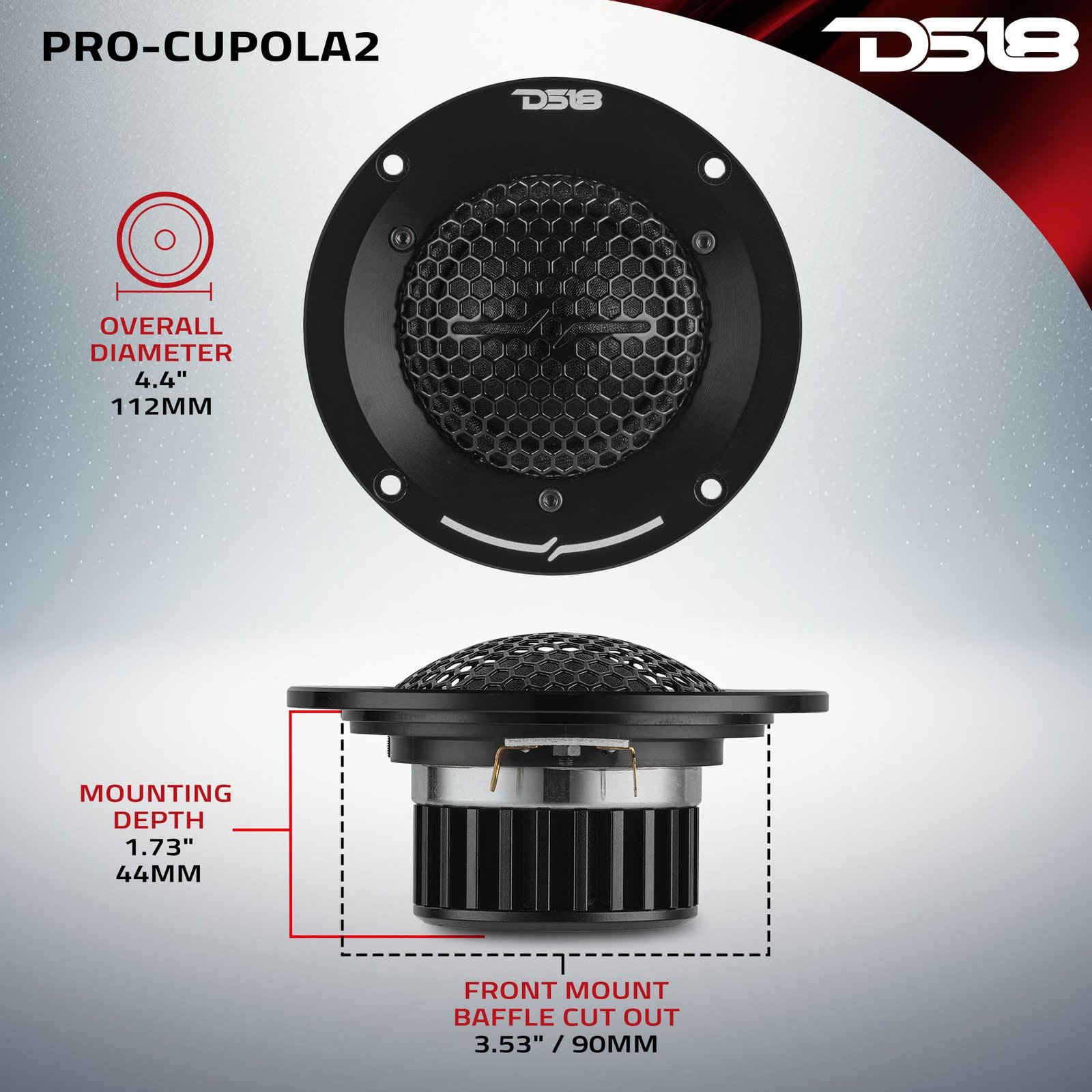 4" High End Professional Soft Dome Mid Range Loudspeaker with Neodymium Magnet | 200W RMS 4-Ohm - Image 9