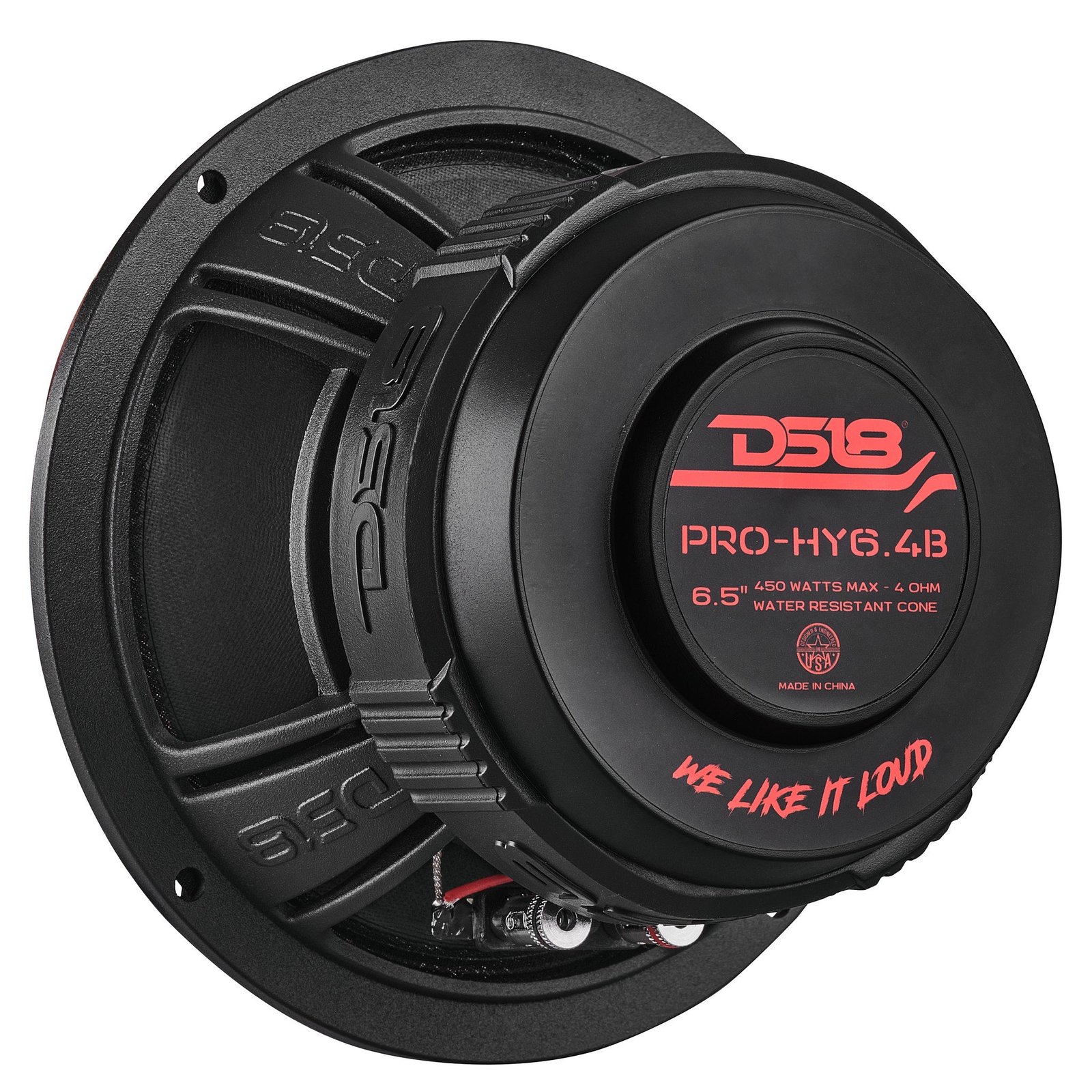 PRO 6.5" Coaxial Hybrid Mid-Range Water resistant Cone Loudspeaker with Built-in Driver 225 Watts Rms 4-Ohm - Image 4