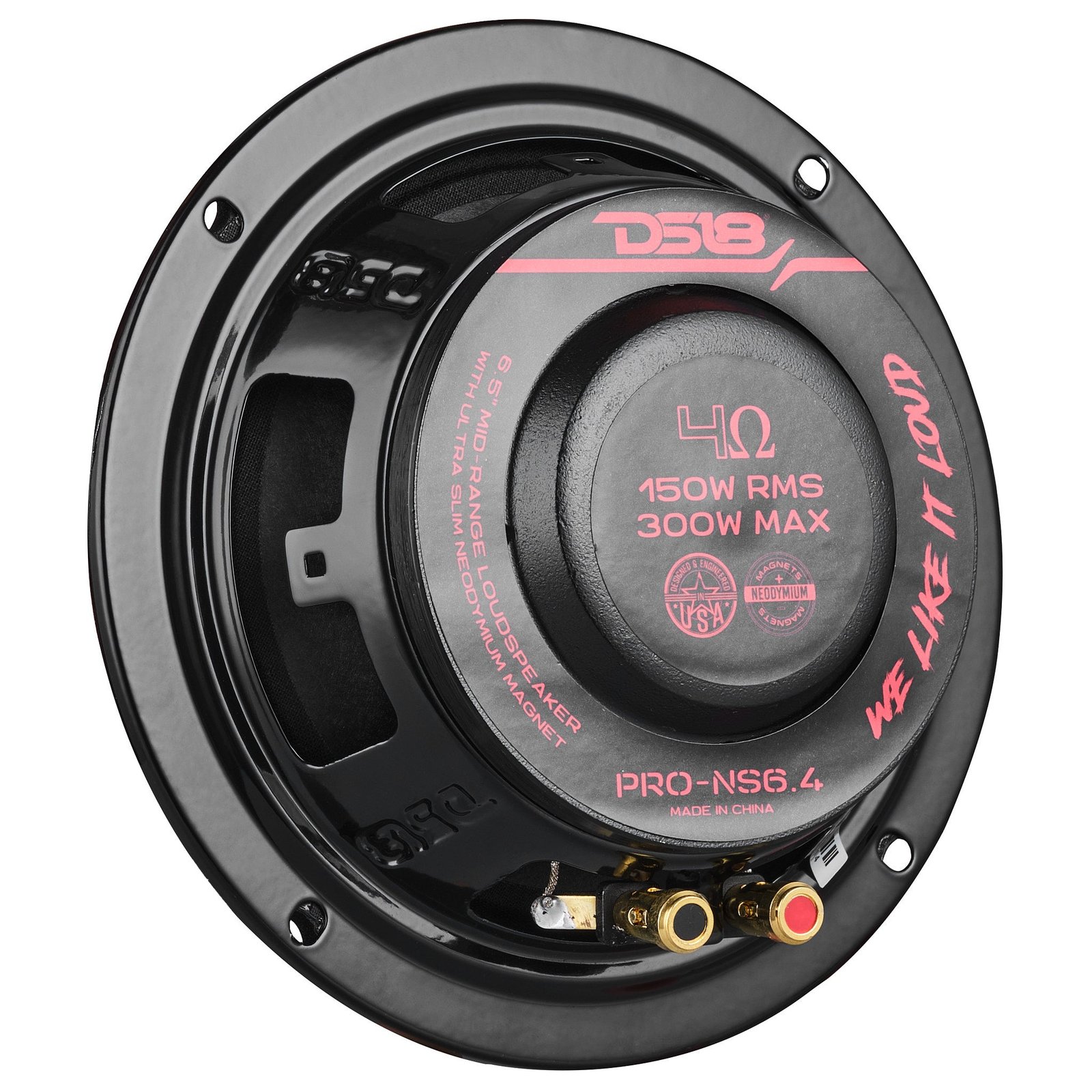 PRO 6.5" Shallow Neodymium Full-Range Loudspeaker 150 Watts Rms 4-Ohm - Image 3