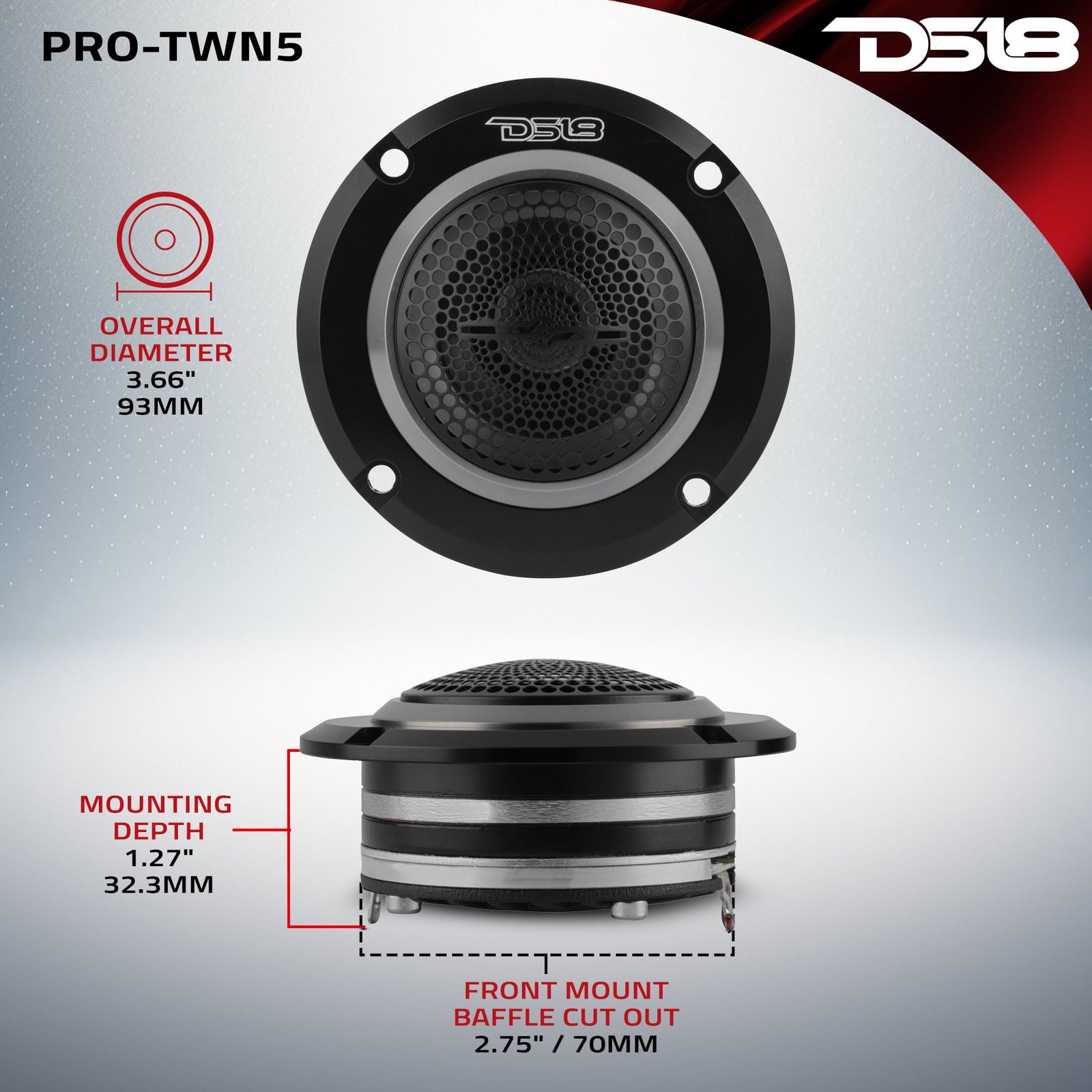 3.6" High Compression Neodymium Hybrid Driver/Tweeter 200 Watts 1.5 " Pen 4-Ohm Vc - Image 7