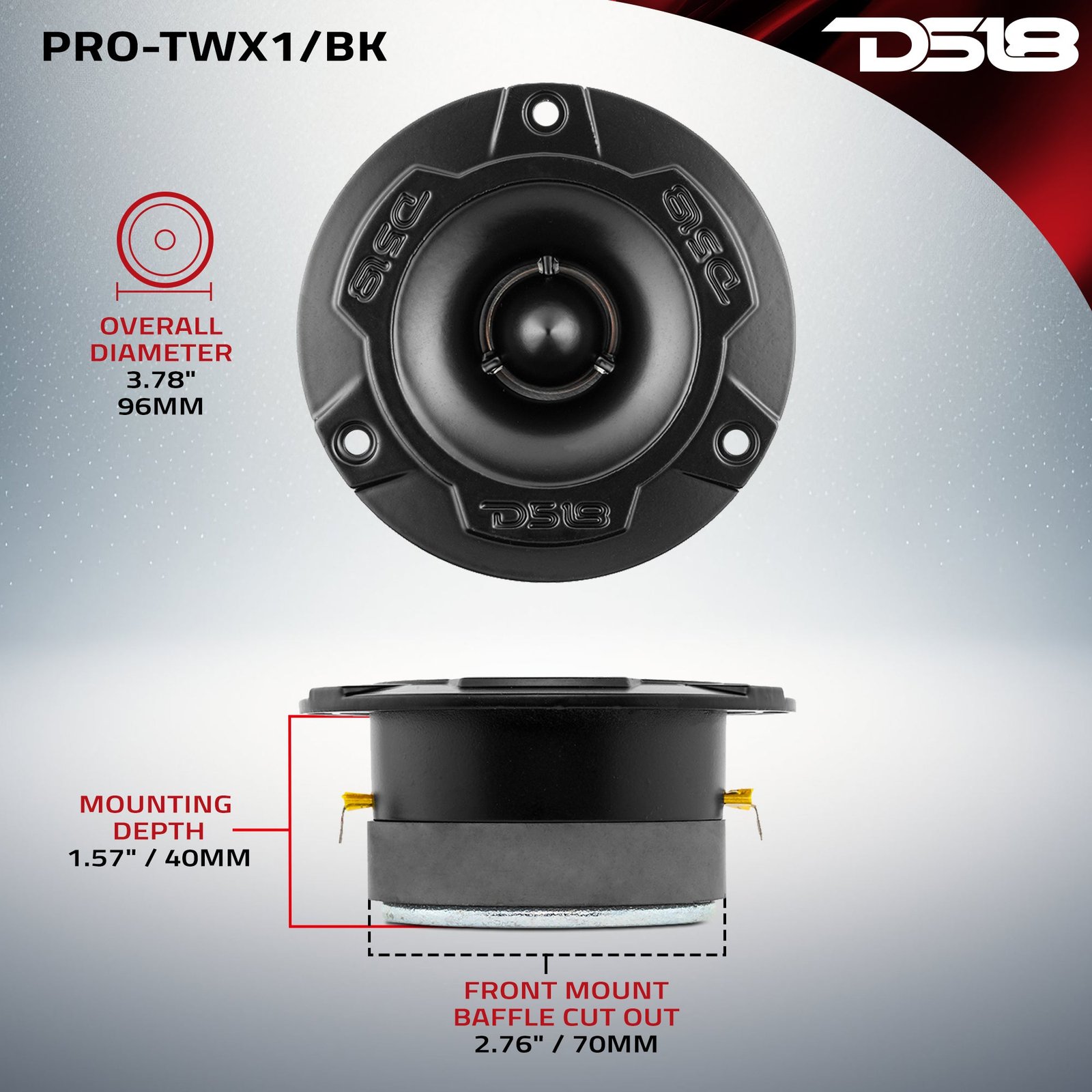Pro Audio Loudspeakers Package - Pair 6.5" Speakers + Pair of Tweeters - Image 11