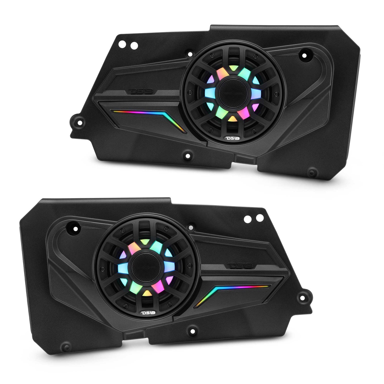 Polaris RZR-XP 2014-2023 Rear Door Panels Loaded with NXL-iQ 6.5" Coaxial Speakers with Digital LED Lighting