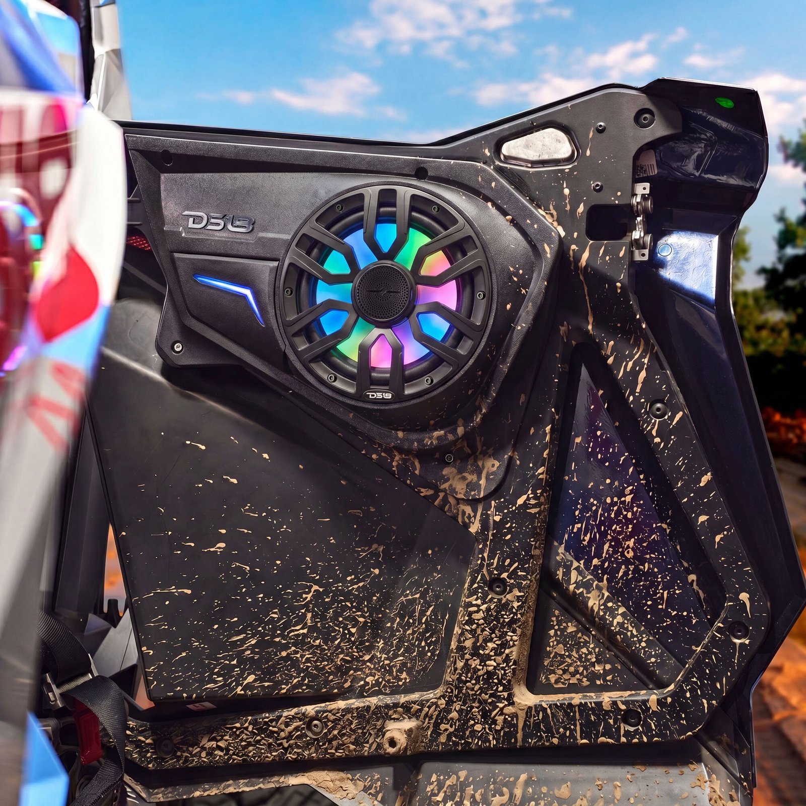 Polaris RZR Rear Door Panels Loaded with NXL-IQ/BK 8" Coaxial Speakers - Image 3