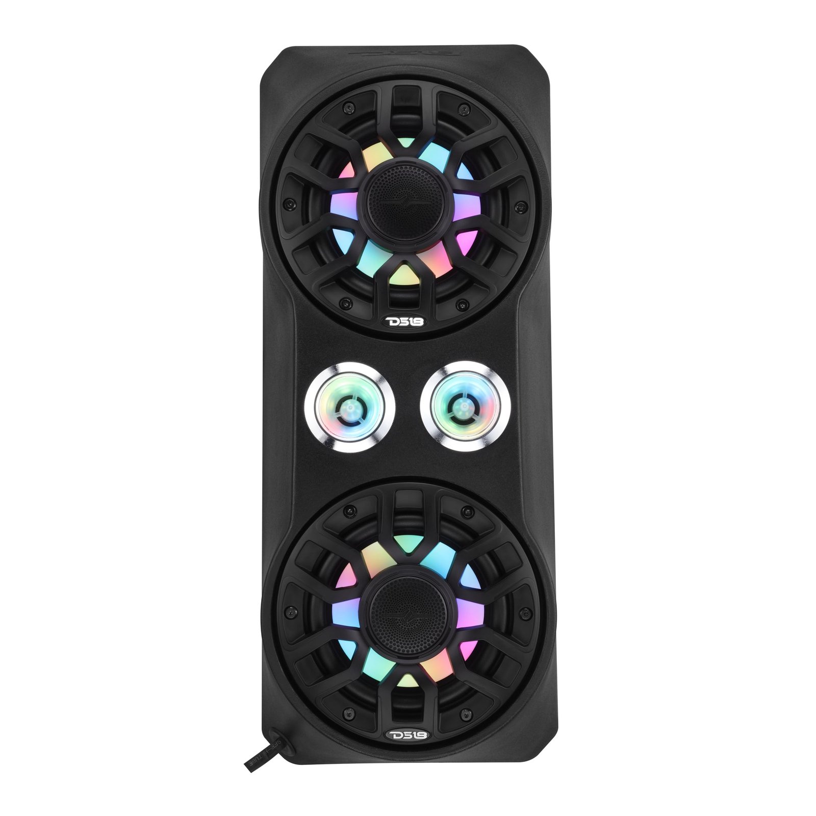 Polaris RZR Pro Waterfall Center Console Enclosure for 2020+ Models – Preloaded with 6.5" Speakers & 2.3" Tweeters | Digital LED Lights - Image 4