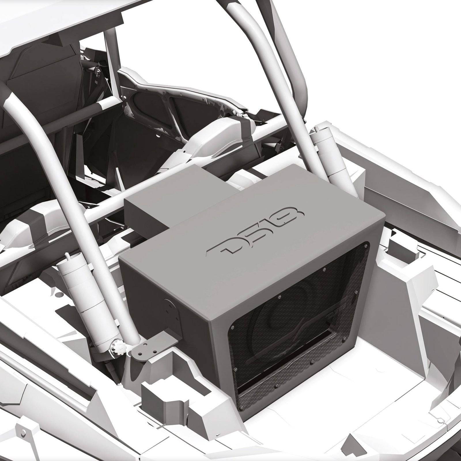 Polaris RZR PRO/XP 10" Bandpass Subwoofer Enclosure for Rear Cargo Box with Digital LED Lights | EXL-X10.2D Preloaded - Image 2