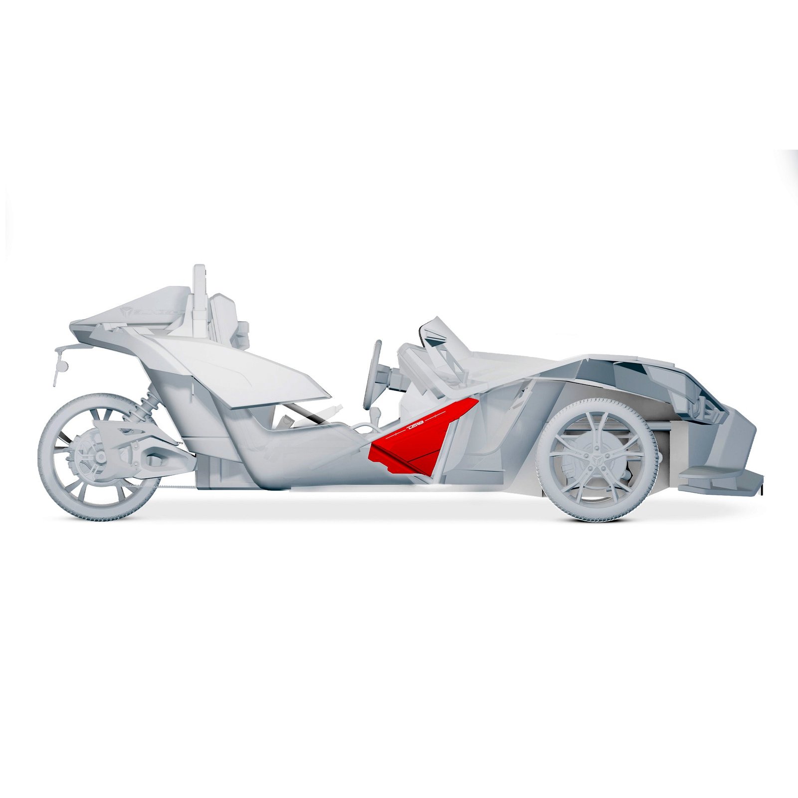 Polaris Slingshot Front Kick Panel Speaker Pods – Loaded with 8" NXL-IQ8/BK Speakers, PRO-TW1LD Tweeters & Digital LED Lights | 2020 - Current - Image 4