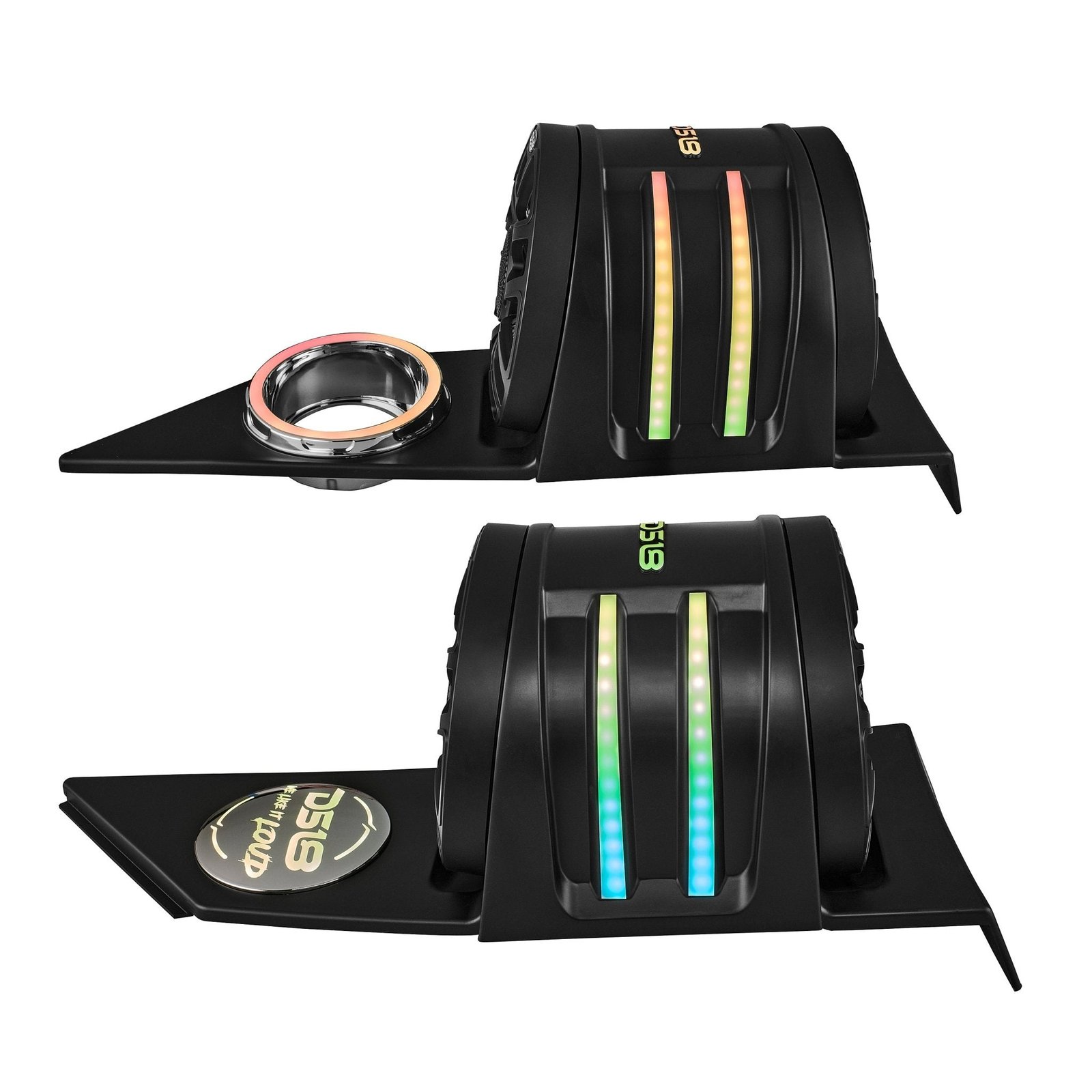 Polaris Slingshot Headrest Speaker Pods Loaded | 2 x NXL-IQ6/BK Speakers and Digital LED Lights | 2015 - Current - Image 6