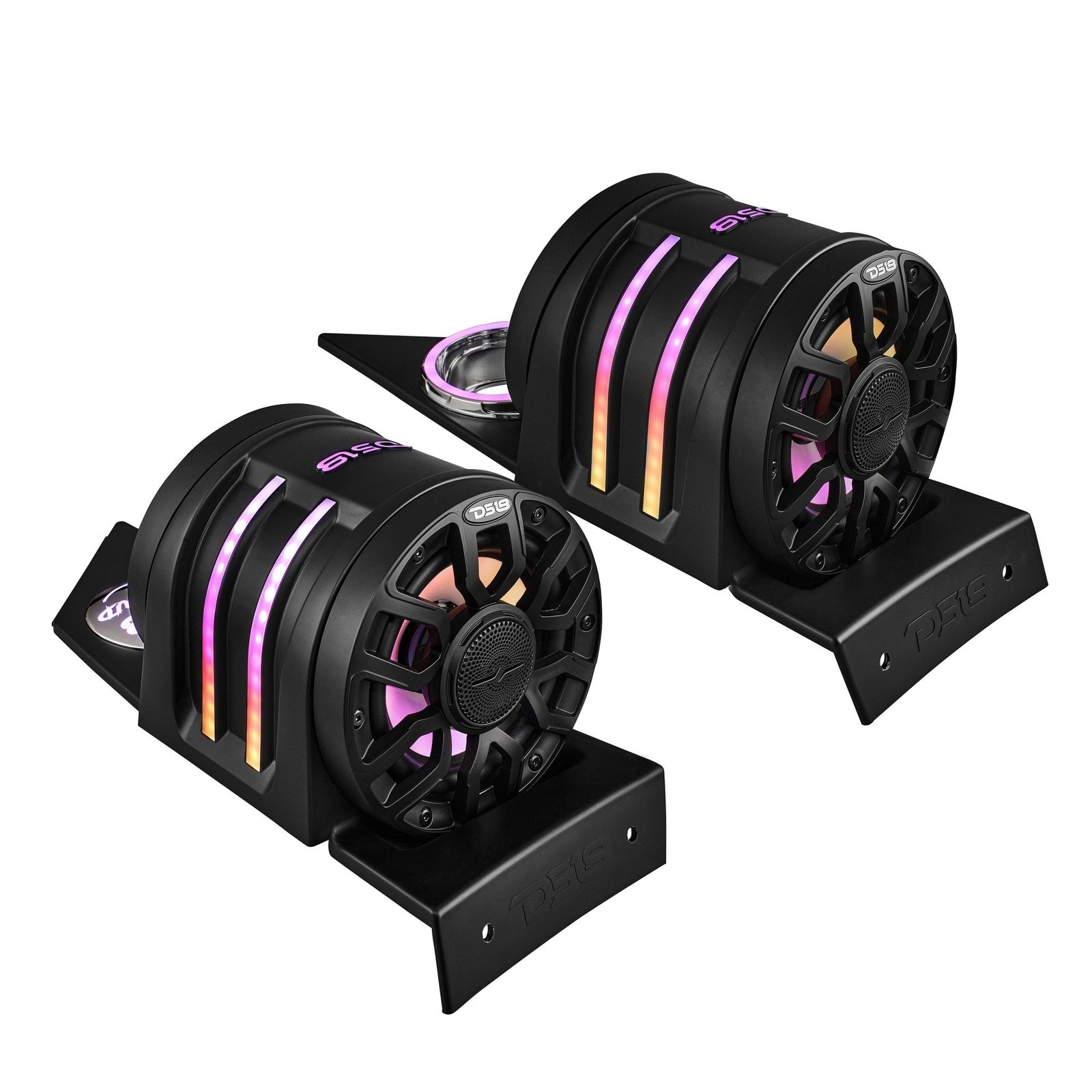 Polaris Slingshot Headrest Speaker Pods Loaded | 2 x NXL-IQ6/BK Speakers and Digital LED Lights | 2015 - Current - Image 7
