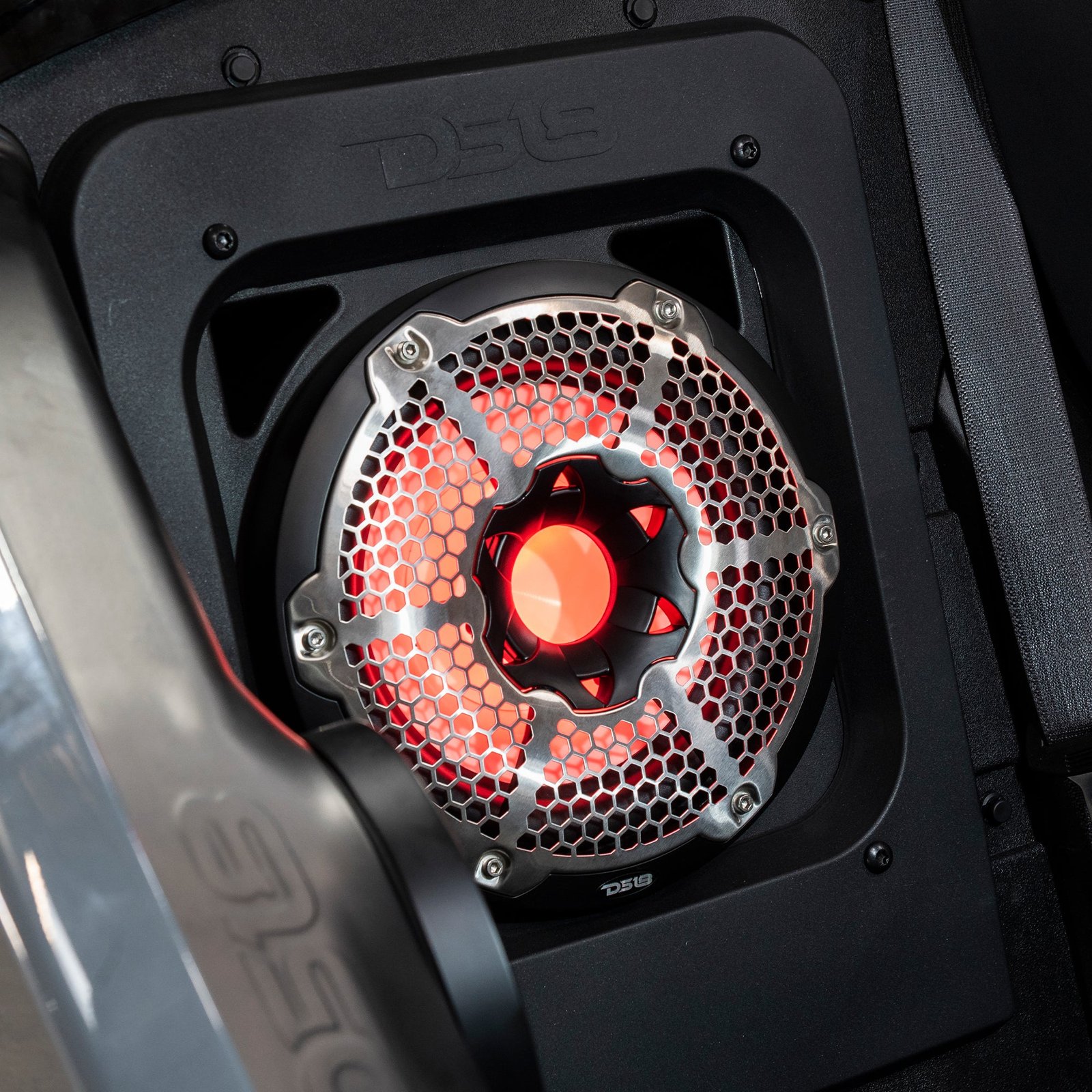 Polaris Slingshot Rear Subwoofer Enclosure Loaded | NXL-10SUB/BK and RGB LED Lights | Fits Either Passenger or Driver Side | 2015 - Current - Image 2