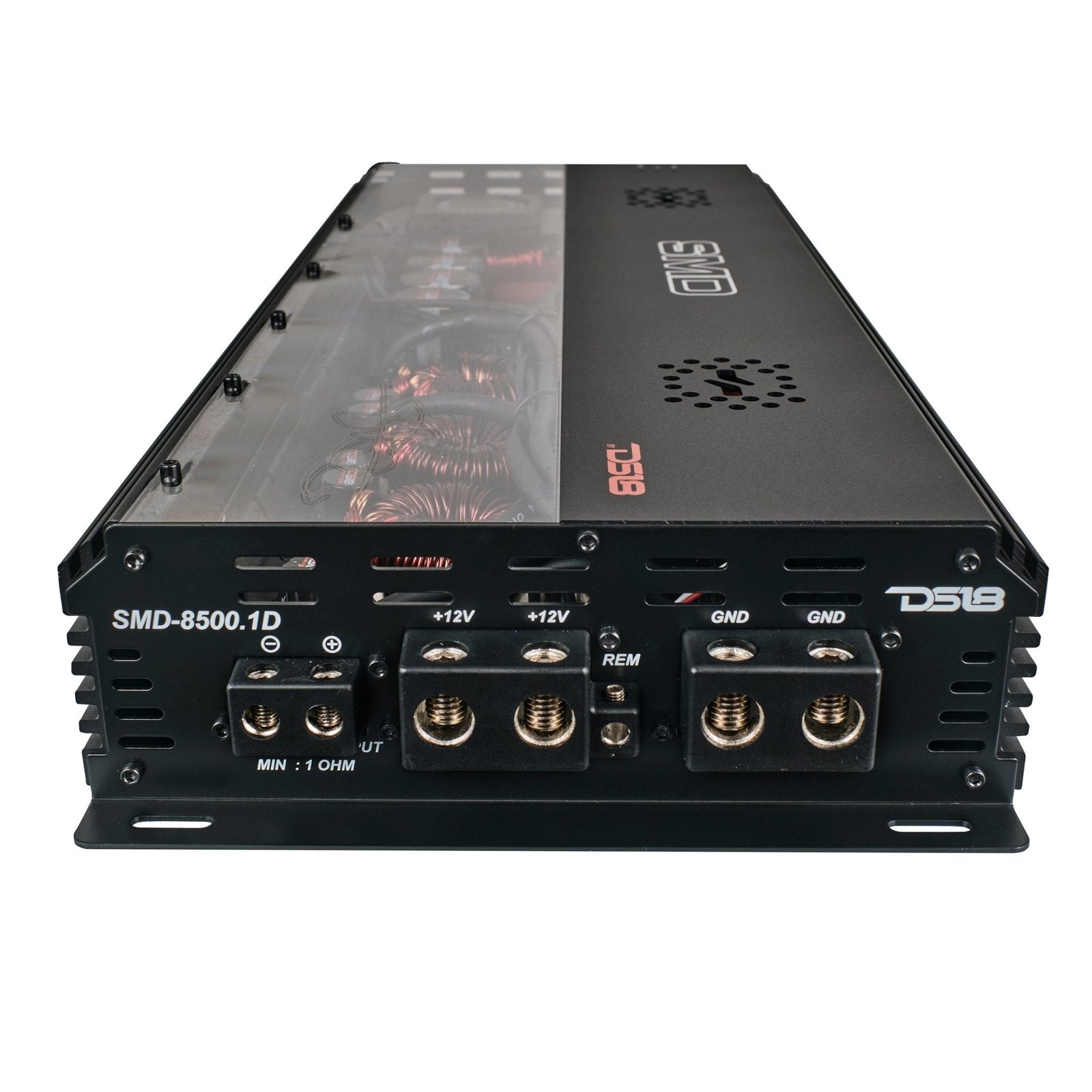 SMD Monoblock Amplifier with VM-1 Voltmeter and Digital LED Lights 8500W RMS at 1-ohm - Steve Meade Designs - Image 5