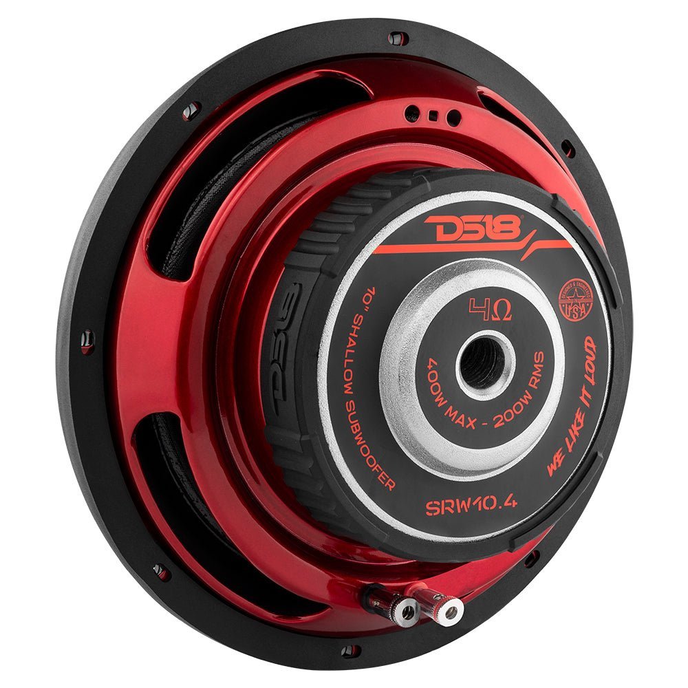 SRW Shallow-Mount 10" Subwoofer 200 Watts Rms SVC 4-Ohm - Image 3