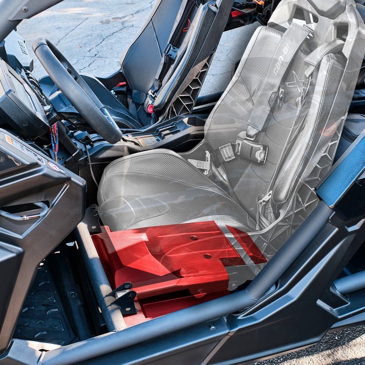 Can-Am Maverick X3 12" Under Seat Subwoofer Enclosure Driver Side - PSW12.4D Shallow Water Resistant Subwoofer Included - Image 2